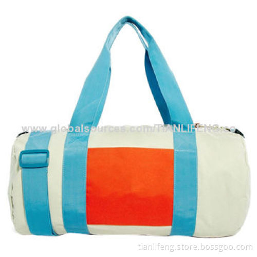 Large Leisure Travel Duffel Bag, Made of Canvas
